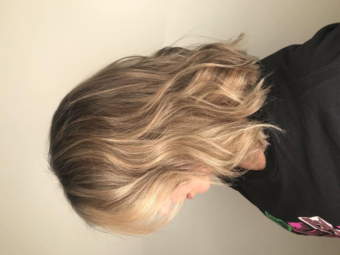 Zacht blond resultaat na kleurcorrectie